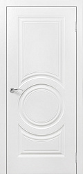 картинка Дверь межкомнатная классическая, Роял 4, глухая, эмаль белая магазин Dveris являющийся официальным дистрибьютором в России 