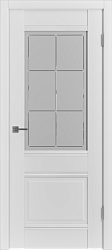 картинка Межкомнатная дверь VFD Emalex EC 2 ДО Crystal Cloud, Айс белый магазин Dveris являющийся официальным дистрибьютором в России 