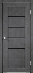 картинка Дверь межкомнатная, Next 1 Лакобель белое, экошпон, Муар темно серый магазин Dveris являющийся официальным дистрибьютором в России 