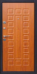 картинка Титан Металлическая дверь Yoshkar медный антик / золотистый дуб магазин Dveris являющийся официальным дистрибьютором в России 