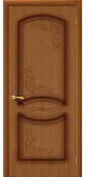картинка Дверь Шпонированная Азалия ПГ орех магазин Dveris являющийся официальным дистрибьютором в России 
