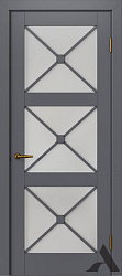 картинка Дверь из массива бука Альверо, София-3 ДО, Тауп магазин Dveris являющийся официальным дистрибьютором в России 