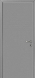 картинка Влагостойкая композитная пластиковая дверь Classic Eco, с алюминиевыми торцами, серый RAL 7047 магазин Dveris являющийся официальным дистрибьютором в России 