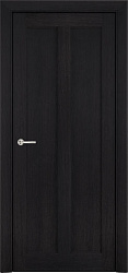 картинка Новгородская дверь, модель 611 ДГ, дуб черный магазин Dveris являющийся официальным дистрибьютором в России 