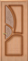 картинка Дверь Шпонированная Греция ПО бронзовое художественное, дуб магазин Dveris являющийся официальным дистрибьютором в России 