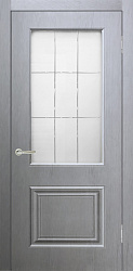 картинка Дверь межкомнатная Роял 2 ПО, Роялвуд, Серый магазин Dveris являющийся официальным дистрибьютором в России 