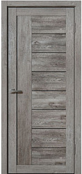 картинка Дверь межкомнатная L117 ДО, дуб эдисон грей магазин Dveris являющийся официальным дистрибьютором в России 