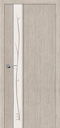 Дверь Финиш Флек Глейс-1 Twig, 3D Cappuccino ДО
