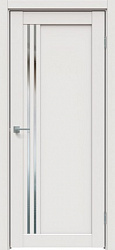 картинка Межкомнатная дверь экошпон 604 ДО зеркало, Белоснежно матовый магазин Dveris являющийся официальным дистрибьютором в России 